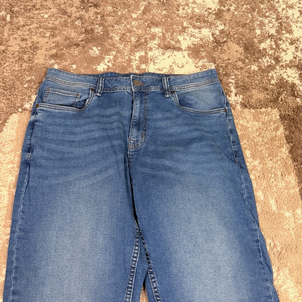 The Perfect Jean NYC Athletic Slim Fit Jeans Stretch Denim 36x36 Mens Blue Pants - Picture 2 of 8